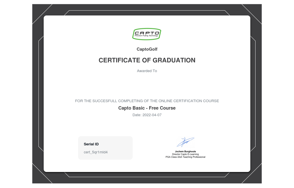 Level 1 & 2 Certification