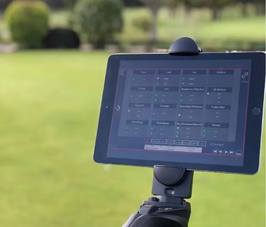 Capto app metric readout display shown on a tablet device
